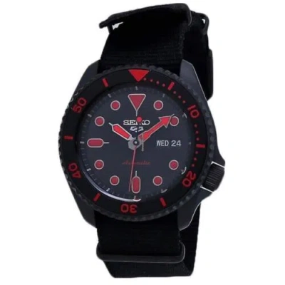 Pre-owned Seiko Srpd83 5 Sports Men's Watch Black 42.5mm Stainless Steel