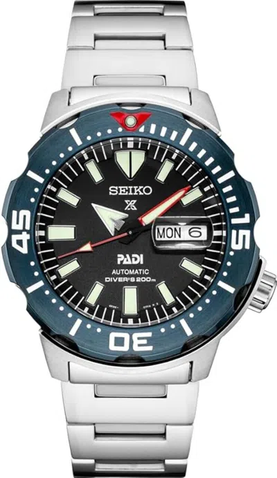 Pre-owned Seiko Srpe27 Prospex Padi Special Edition 42mm Automatic Watch