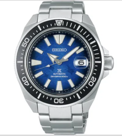 Pre-owned Seiko Srpe33 Prospex Manta Ray Blue Dial Automatic Watch 200 Meter Made Japan