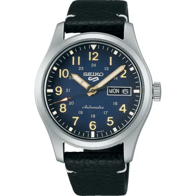 Pre-owned Seiko Srpg39k1,men Sport,automatic,stainless Case,leather,date,100m Wr,srpg39