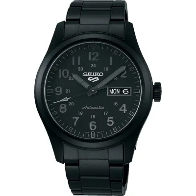 Pre-owned Seiko Srpj09k1,men Sport,automatic,stainless Case,black,date,100m Wr,srpj09