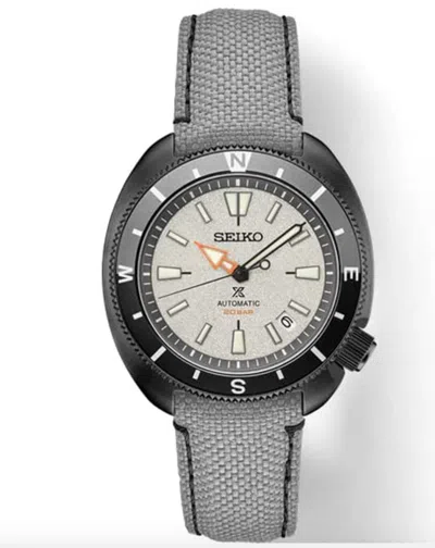 Pre-owned Seiko Srpj33 Special Edition Automatic Us Land Watch Gray Strap Made In Japan