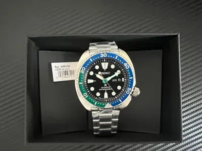 Pre-owned Seiko Srpj35 Prospex Sp Diver's Watch Black/blue/green Srpj35-new