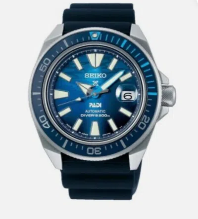 Pre-owned Seiko Srpj93 Padi Special Edition Blue Dial Automatic Watch 200m Made In Japan