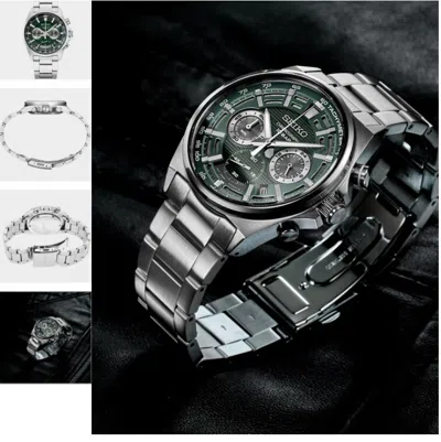 Pre-owned Seiko Ssb405 Chronograph Analog Quartz Ssb405-new