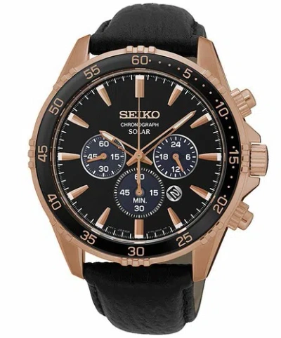 Pre-owned Seiko Ssc448p1 Solar Mens Watch + Worldwide Warranty Us4