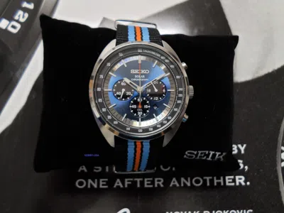 Pre-owned Seiko Ssc667 Solar Chronograph Blue Dial With Box Ssc667-w
