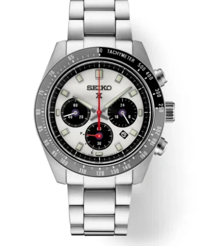 Pre-owned Seiko Ssc911 Speedtimer Gray & Black Chrono Solar Watch In Box With Tag