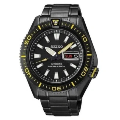 Pre-owned Seiko Stargate Ii 2 Srp499k1 Automatic Men Watch Black Superior Diver 200m 43mm