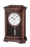 Seiko Suki Pendulum Mantle Chime Clock In Brown