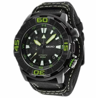 Pre-owned Seiko Superior Ssa059k1 Automatic Watch 4r37-00f0 Canvas Band Hardlex