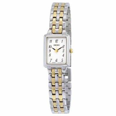 Pre-owned Seiko Sxgl61 Women's White Dial Dress Two-tone Stainless Steel Quartz Watch