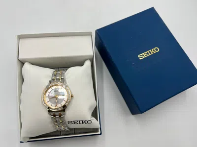 Pre-owned Seiko T926 Beautiful  Solar Two Toned Ladies Wrist Watch