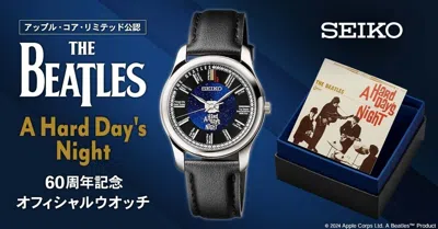 Pre-owned Seiko The Beatles A Hard Day's Night 60th Anniversary Official Watch Limited