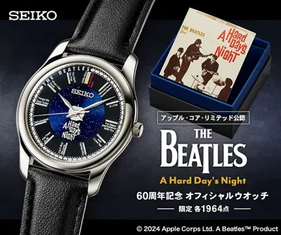 Pre-owned Seiko The Beatles X  Official Watch A Hard Day's Night 60th Anniv Premico Psl