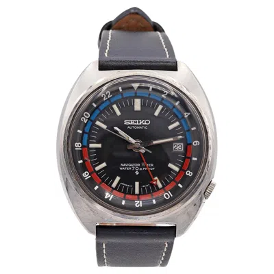 Pre-owned Seiko Vintage 1970s  Navigator Timer Automatic Gmt Watch Ref 6117-6410 In Multi