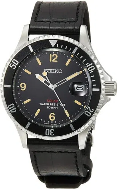 Pre-owned Seiko Vintage Design Solar Szev013 Solar Men's Watch In Box
