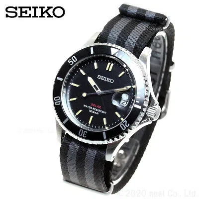 Pre-owned Seiko Vintage Design Szev014 Black Solar Analog Limited Men's Watch In Box