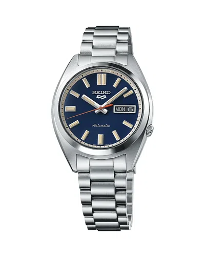 Seiko Watch 5 Sports Watch, 37mm In Blue/silver