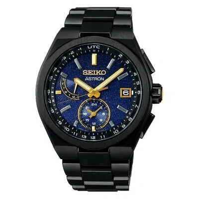 Pre-owned Seiko Watch Astro 2024 Limited Edition "starry Sky" Sbxy071 Black In Case: Black/dial: Navy (starry Sky Limited Vol.1)