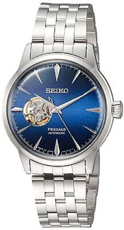 Pre-owned Seiko Watch Automatic Watch Presage Basic Line: Cocktail Time Sary199 Men's In Dial Color: Blue Gradation