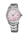 Seiko Watch Coutura Watch, 34mm In Pink/silver
