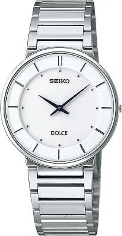 Pre-owned Seiko Watch Dolce Sack015 Men's In Dial Color - White