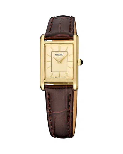 Seiko Watch Essentials Quartz Watch, 20mm X 29mm In Multi