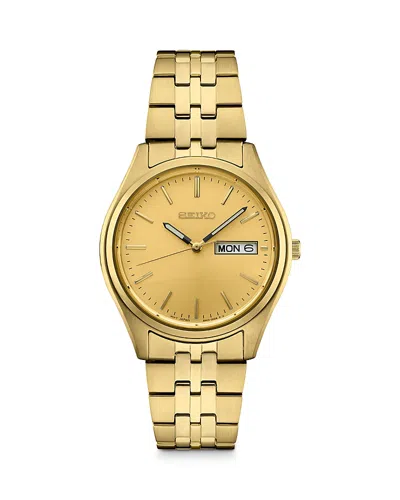 Seiko Watch Essentials Watch, 36.9mm In Gold