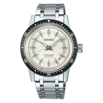 Pre-owned Seiko Watch Presage Style60's Limited Model Sary235 Men's Silver In Silver/ivory