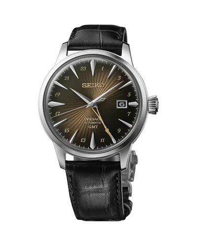 Seiko Watch Presage Watch, 41mm In Brown/black
