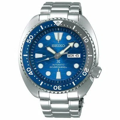 Pre-owned Seiko Watch Prospex Automatic Diver's Save The Ocean Special Edition Srpd21j1 In Blue