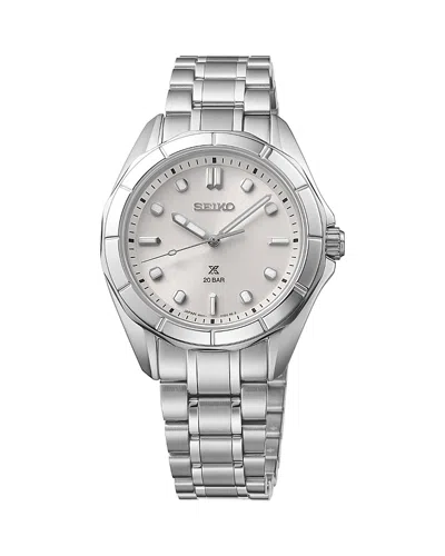 Seiko Watch Prospex Sea Sport Quartz Watch, 34mm In Silver