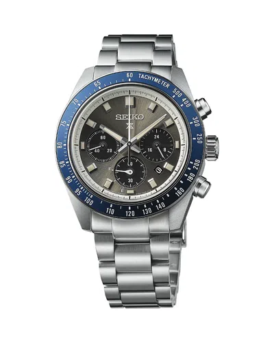 Seiko Watch Prospex Speedtimer 5 Chronograph, 41mm In Black/silver