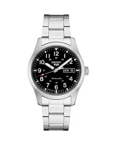 Seiko Watch Seiko 5 Sports Watch, 42.5mm In Black/silver