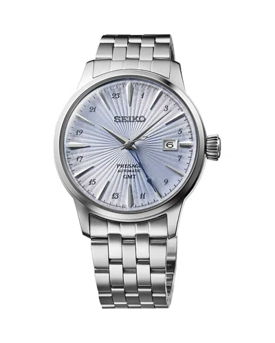 Seiko Watch Presage Cocktail Watch, 41mm In Blue/silver