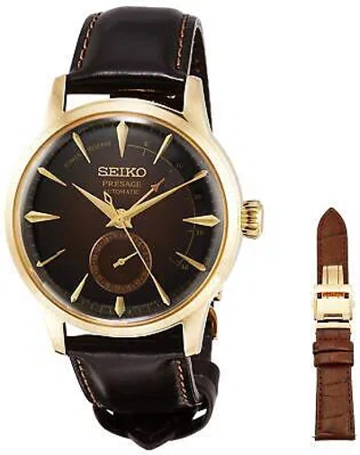 Pre-owned Seiko Watch Wristwatch Presage Mechanical Sary136 Men's Brown In Dial Color - Brown