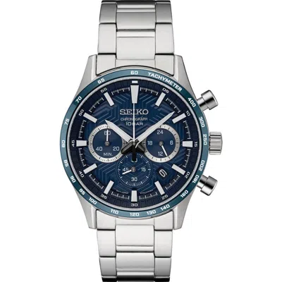 Seiko Watches Essentials Chronograph Bracelet Watch, 43mm In Multi