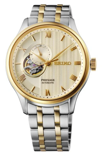 Seiko Watches Presage Automatic Bracelet Watch, 41.8mm In Metallic