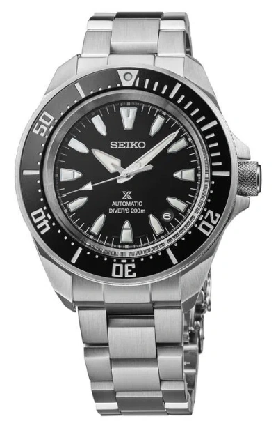 Seiko Watches Prospex Sea Diver Automatic Bracelet Watch, 41.7mm In Gray