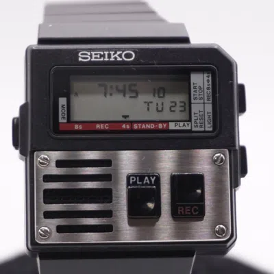 Pre-owned Seiko With Maintenance Manual  M516 Voice Note Ghostbusters Chrono Ship Japan