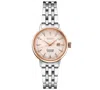 Seiko Women's Automatic Presage Diamond (1/10 Ct. T.w.) Stainless Steel Bracelet Watch 30mm In Pink
