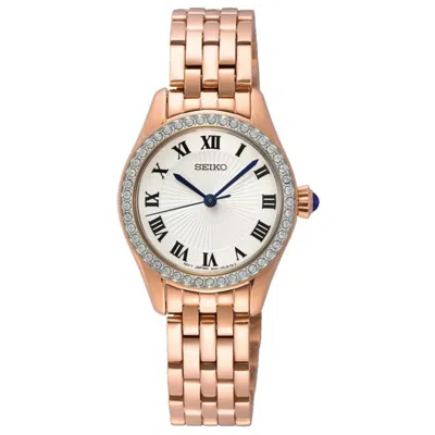 Seiko Women's Classic White Dial Watch In Gold