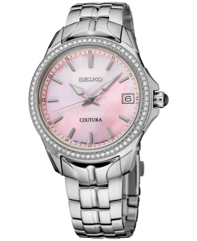 Seiko Women's Coutura Stainless Steel Bracelet Watch 34mm In Pink