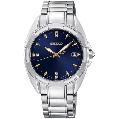 Pre-owned Seiko Women's Diamond Watch Two Tone Bracelet Skk886