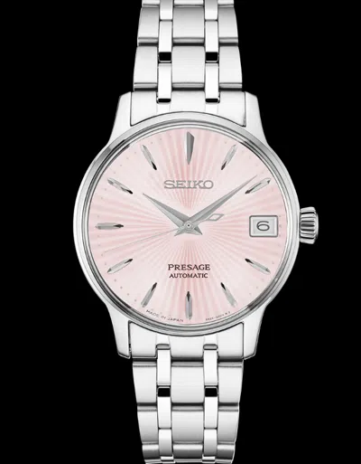 Pre-owned Seiko Women's Presage Automatic Pink Dial Srp839j1 (fast Shipping)