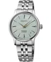 Seiko Women's Presage Cocktail Time Mid-size Silver Stainless Steel Bracelet Watch, 34mm In Green