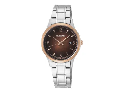 Pre-owned Seiko Women's  Quartz Sxdh02p1 Watch In Stainless Steel