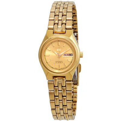 Seiko Women's Series 5 Gold Dial Watch
