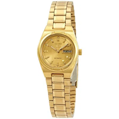 Seiko Women's Series 5 Gold Dial Watch